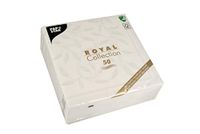 Papstar, 50 servetten "ROYAL Collection" 1/4-vouw 40 cm x 40 cm wit "New Mediterran", #11652
