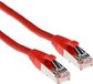 ACT Rode 1 meter SFTP CAT6A patchkabel snagless met RJ45 connectoren FB6501