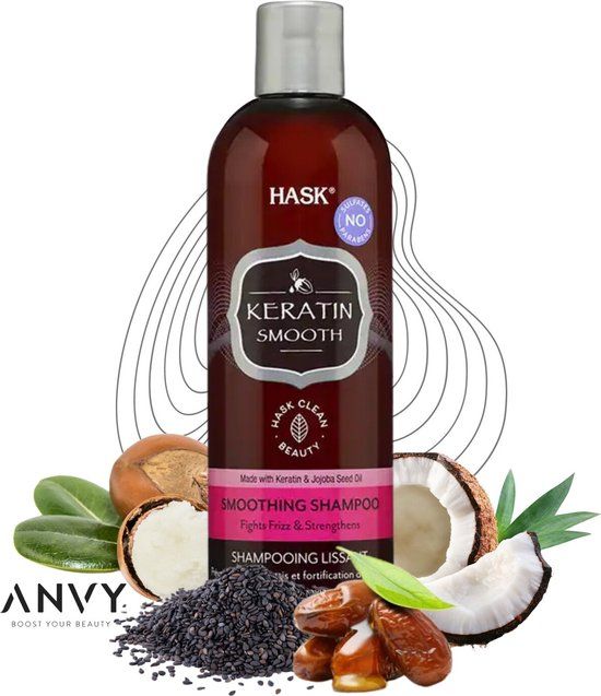 Hask Keratin Protein Smoothing Shampoo - 355 ml