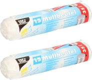 Papstar sacs poubelles - 30 pièces - 35 litres - transparent
