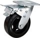 Mammuth Bol Zwenkwiel met dubbele rem 200 x 50mm rubber