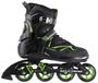 Nils Extreme NA9022 Patins à roulettes - Noir/Vert - ABEC 9 - Aluminium Pliant