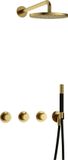 Hotbath Cobber - CB7067 - Inbouw Regendoucheset - Geborsteld Messing PVD