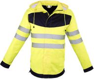 Korntex EOS Hi-Vis Workwear Parka With Printing Area KX1004 - Signal Yellow/Black - S