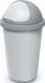 monzana® KEDEN Ronde Vuilnisbak - Schuifdeksel 50l 70x40cm - Grijs