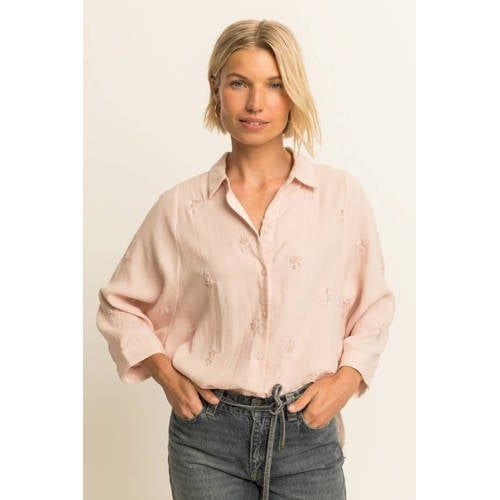 Expresso Light Pink Floral Blouse