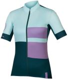 Endura Fs260 Print Korte Mouw Wielertrui Paars S Vrouw
