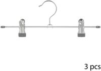 5five Kledinghangers - 3x - Metaal - Zilver - 30 x 11 cm