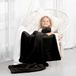 AmeliaHome Knuffeldeken 170x210 cm Sherpa lamsvel look zwart