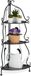 Merkloos Relaxdays plantenstandaard - 3 etages - inklapbaar - hoek - 82,5 x 30 x 30 cm - staal - zwart