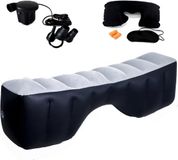 Berocia Holland Connections Auto Luchtmatras Achterbank Gap Pad Vulmatras voor SUV Honden Kinderen Volwassenen Reisbed Kussen Camping Luchtbank Slaaprust Opblaasbaar bed (Blauw Zwart)