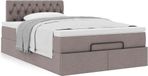 Maison Exclusive - Cadre de lit ottoman avec matelas taupe, 120x190 cm, textile