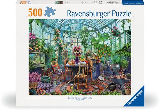 Ravensburger Puzzel 500 stukjes - Morgen in het kas