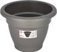 Hega Hogar Plantenpot/bloempot - grijs - 18 cm - kunststof
