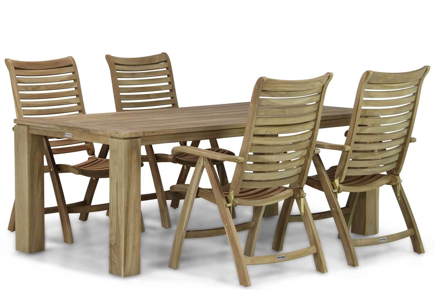 Garden Collections Birmingham/Brighton 200 cm dining tuinset 5-delig