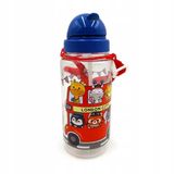 Puckator Adoramals London Kinder Drinkfles 450ml met Rietje en Band - Veelkleurig