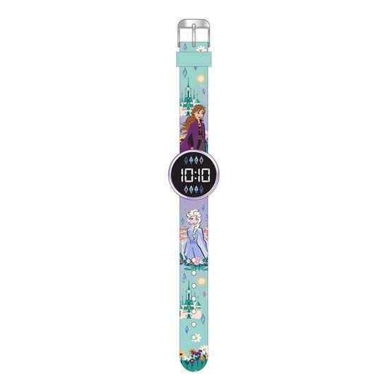 Accutime Frozen horloge LED rond met verwisselbare batterij - kinderhorloge