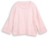 Tom Tailor - Loszittend, comfortabel gebreid vest - Maat XXL - light pastel pink melange