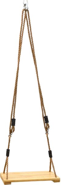 LittleTom Kinderschommel 38x20 cm - Houten Schommelbankje Schommel natuur - bruin