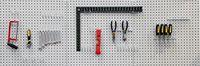 Seville Classics Gereedschap gatenwand, 182,9 x 60,9 cm, grijs