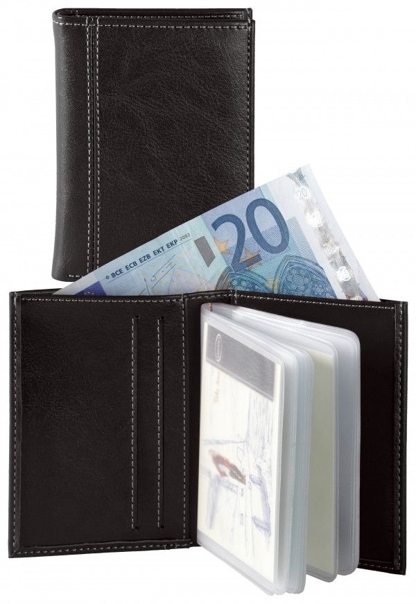 Brepols Palermo Portemonnee - Zwart - 20 Pasjes