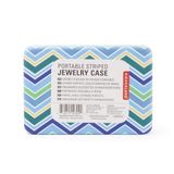 Kikkerland Bol Portable Striped Jewelry Case