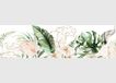 Gouden AG Design Gouden bloemen, AWB 8288, zelfklevende rand, keuken, woonkamer, muursticker, meerkleurig, 500 x 13,8 cm