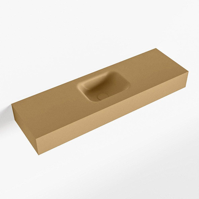 Mondiaz Mondiaz LEX Fontein - 100x30x12cm - wasbak midden - zonder kraangaten - solid surface - Oro F52119Oro