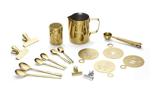 Echtwerk Koffieaccessoireset - 23-delig - Goud