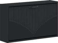 vidaXL Wandgemonteerde Schoenenkast HOORN 71 x 17 x 43 cm Bewerkt hout