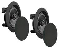 Pyle 8'' Plafond-/Wandmontage Luidsprekers – 2-Weg Midbass Woofer met 1/2'' Polymeer Dome Tweeter, 50Hz-20kHz, 250W Piek, Eenvoudige Installatie