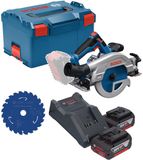 Bosch Professional Bosch GKS 18V-57-2 GX Professional accu-cirkelzaag 18 V 165 mm borstelloos + 2x accu 4,0 Ah + oplader + L-Boxx