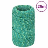 vidaXL Cordage de bateau 2 mm 25 m polypropylène vert