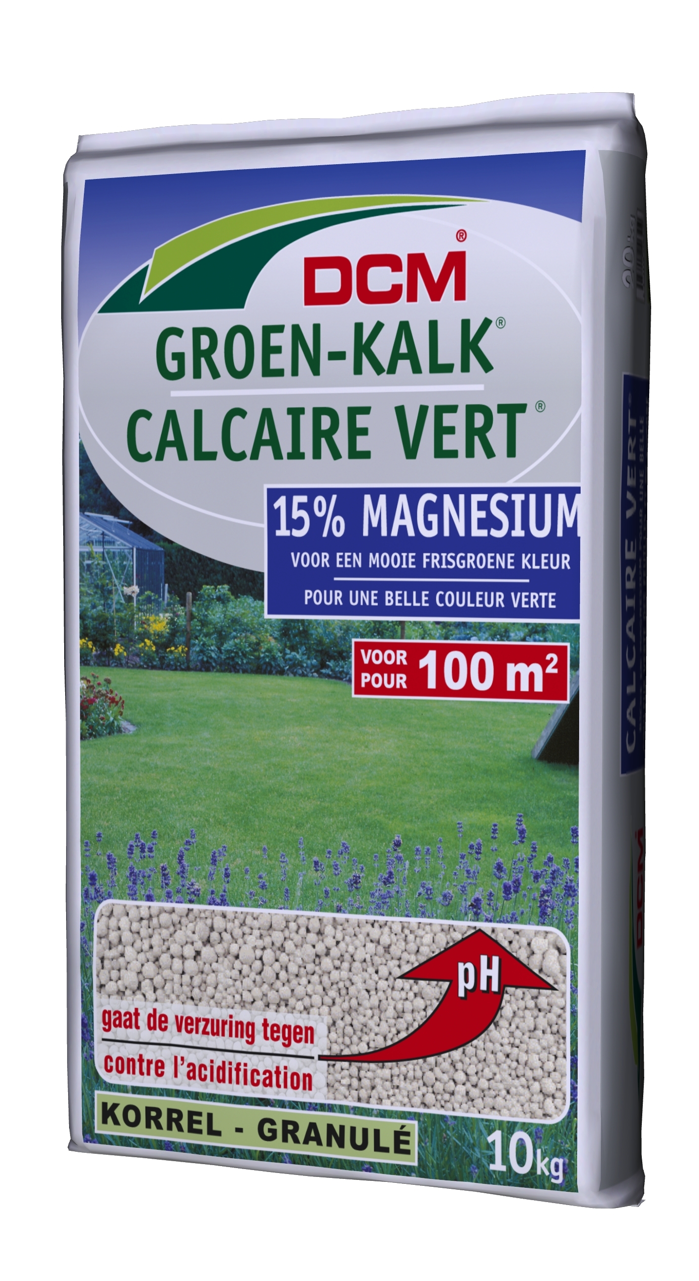 DCM groenkalk 10kg voor 125m2