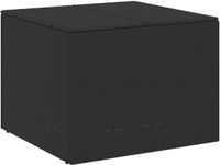 vidaXL Tuinbox 291 L poly rattan zwart