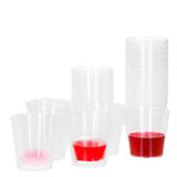 Excellent Houseware Shotglazen - 20x stuks - herbruikbaar - 30 ml - kunststof - vaatwasser bestendig
