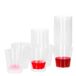 Excellent Houseware Shotglazen - 20x stuks - herbruikbaar - 30 ml - kunststof - vaatwasser bestendig