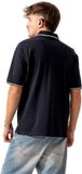 Armani Exchange Essential Poloshirt Heren M Katoen Donkerblauw