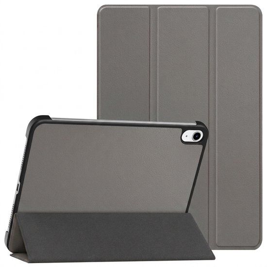 imoshion Tablet Hoes - Geschikt voor Apple iPad 11 2025 A16 / iPad 10e generatie (2022) 10.9 inch - Trifold Bookcase - Grijs