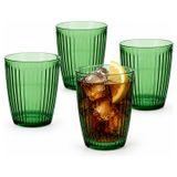 Cosy & Trendy Rituals Cosy Moments Drinkglazen - waterglazen - groen transparant - glas - 4x stuks - 320 ml