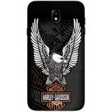 Maniacase Etui Samsung Galaxy j7 2018 harley-davidson-mini-poster-logo-aigle