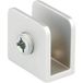 Siso Support de tablette à pince SQUARE en métal, argent mat 4 - 8 mm