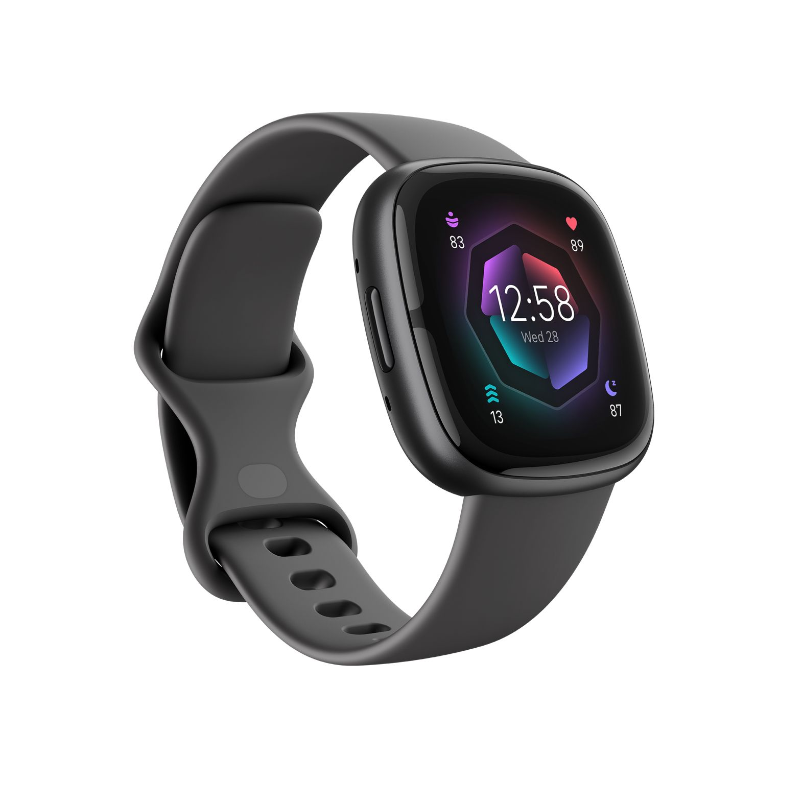 Fitbit Sense 2 Smartwatch - Zwart - GPS - Unisex