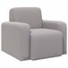 vidaXL Fauteuil bouclé gris clair