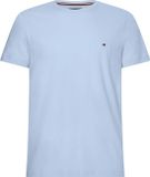 Tommy Hilfiger Stretch Slim Fit Tee - Heren T-shirt Korte Mouw O-hals Blauw