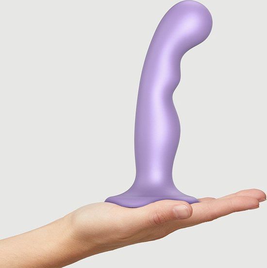 Strap-on-me Lovely Planet SARL Strap-On-Me G-spot En P-spot Dildo Metallic Lila Maat M