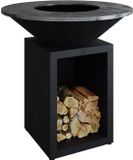 Ofyr Classic Storage Black 100 - Open Grill Barbecue - 100cm - Black