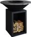 Ofyr Classic Storage Black 100 - Open Grill Barbecue - 100cm - Black