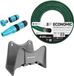 Cellfast tuyau de jardin économique 1/2" 30 m + support de tuyau Cellfast gris + ensemble avec arroseur droit Cellfast Basic 1/2