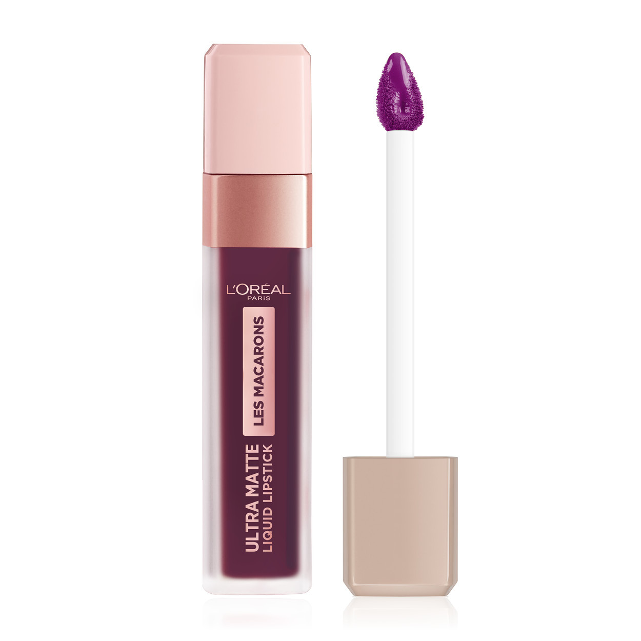 L'Oréal Make-Up Designer Les Macarons - 830 Blackcurrant Crush - Paars – Langhoudende Matte Lipstick – 6,7 ml